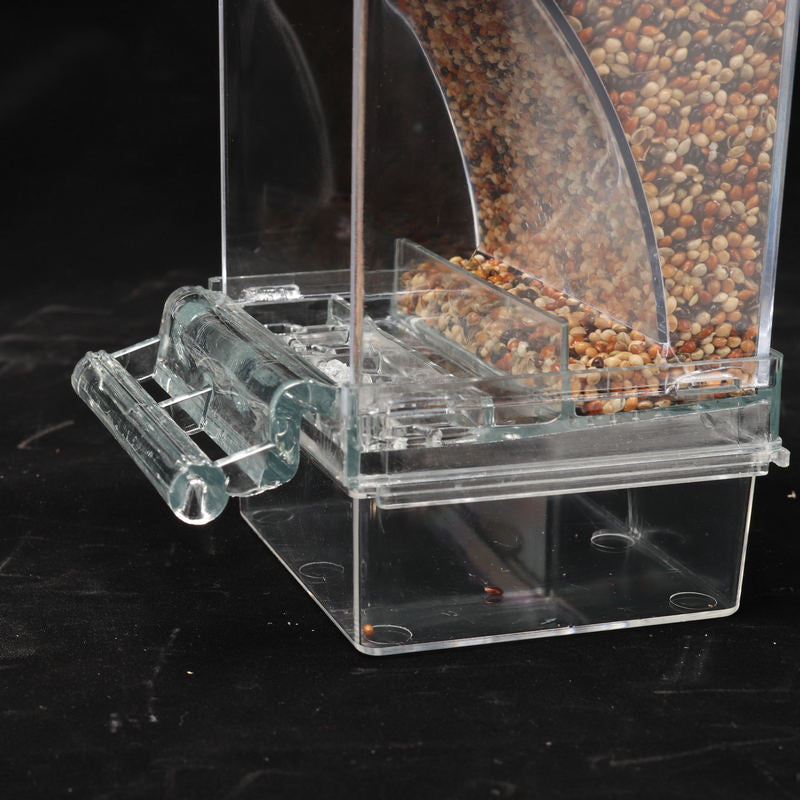 Transparent Automatic Plug In Bird Food Container