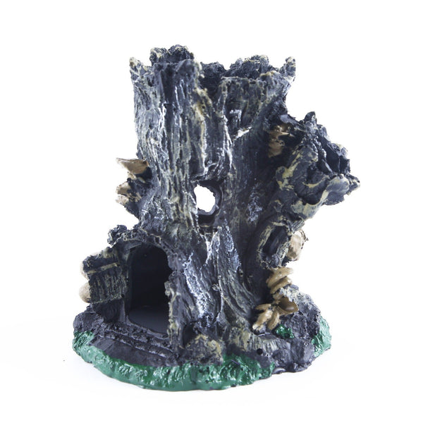 Fish Tank Lizard Shelter Tree Stump Terrarium Ornament