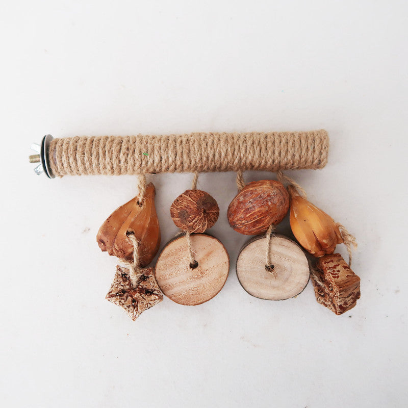 Parrot Stand Rod Hemp Rope Braided Bird Toy