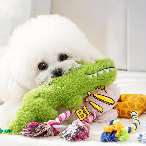 Squeaky Plush Dog Toys For Indoor Outdoor Play