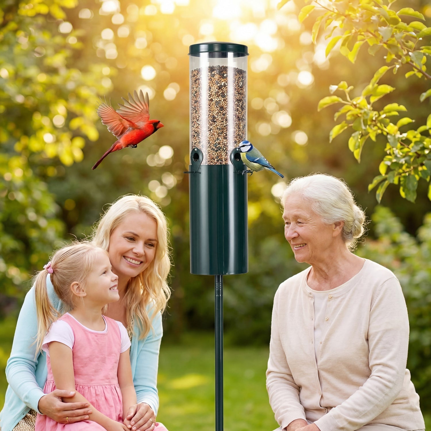 10 LBS Large Capacity Squirrel Proof Bird Feeder