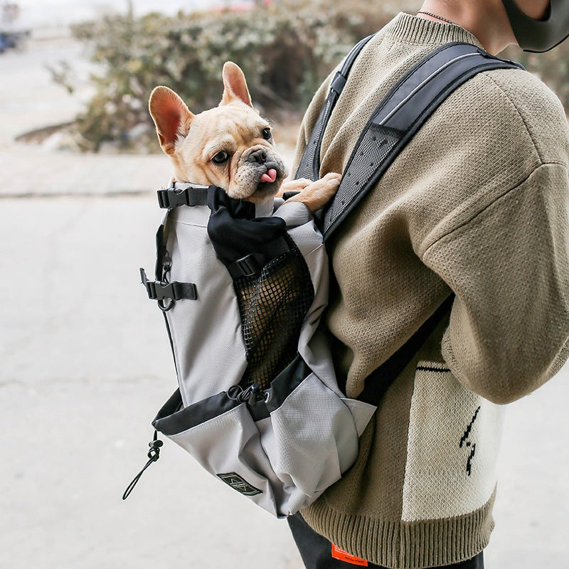 Portable Dog Carrier Backpack Double Shoulder Travel Bag