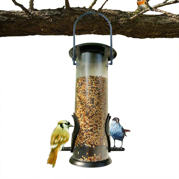 Hanging Bird Feeder Food Dispenser For Outdoor Gardens