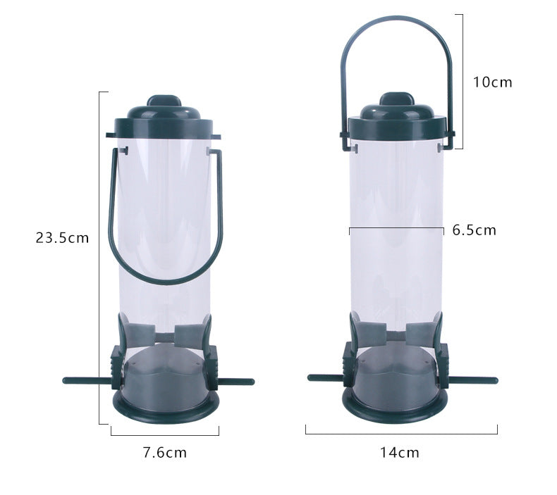 Hanging Bird Feeder Food Dispenser For Outdoor Gardens