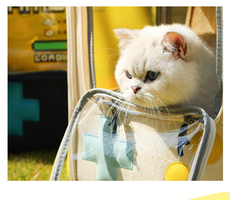 Retro Game Console Style Pet Travel Backpack Carrier