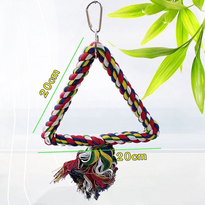 Parrot Bird Toy Swing Ring Aerial Climbing Ladder