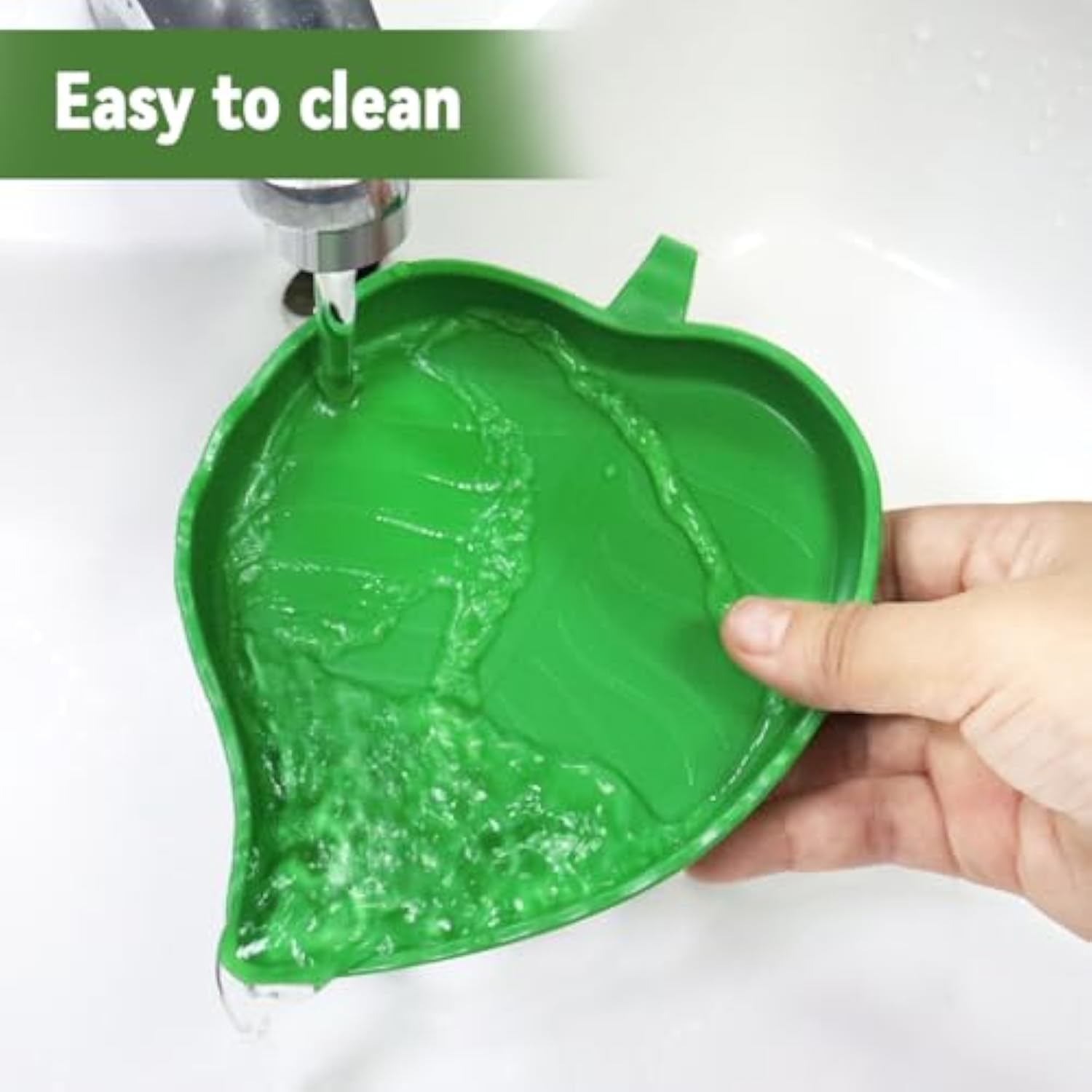 Leaf Reptile Food Water Bowls For Small Pets