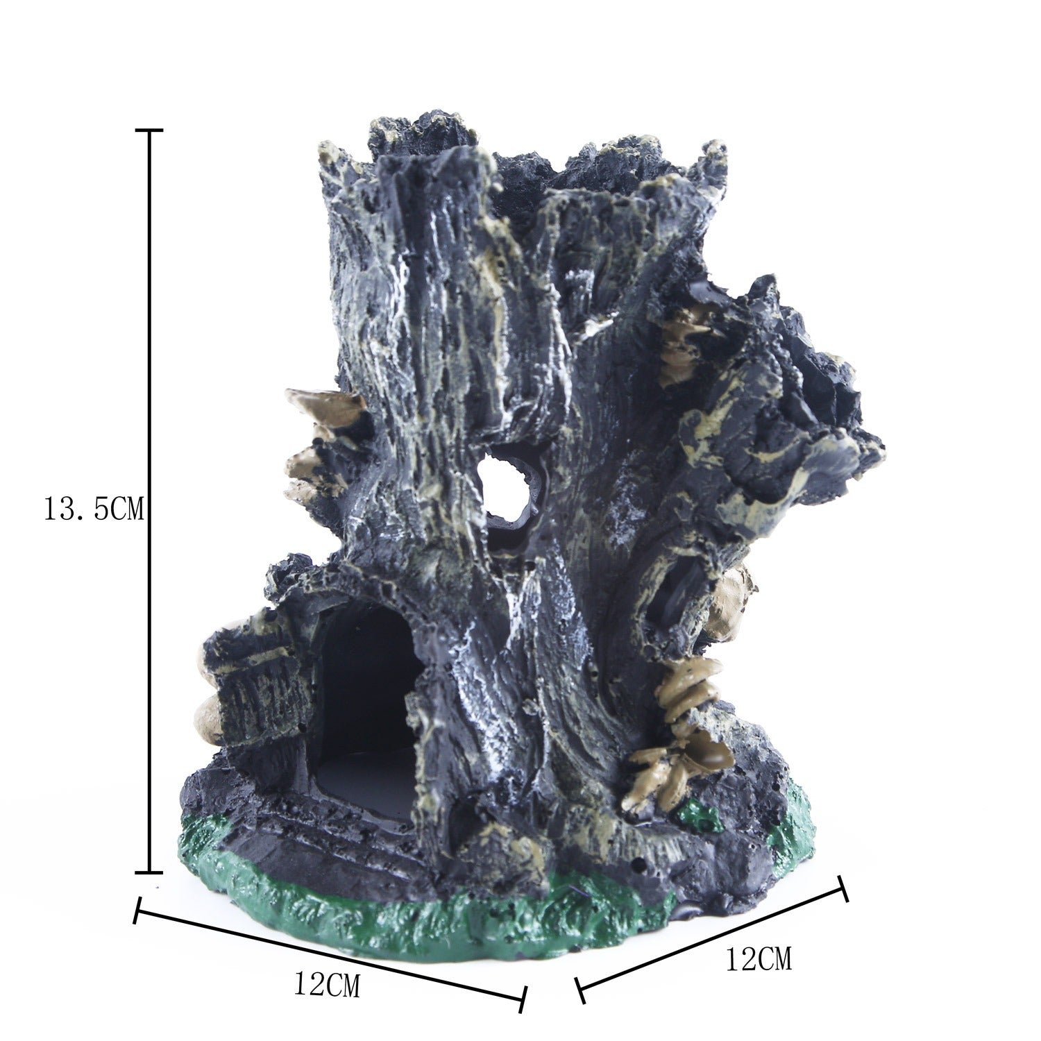Fish Tank Lizard Shelter Tree Stump Terrarium Ornament