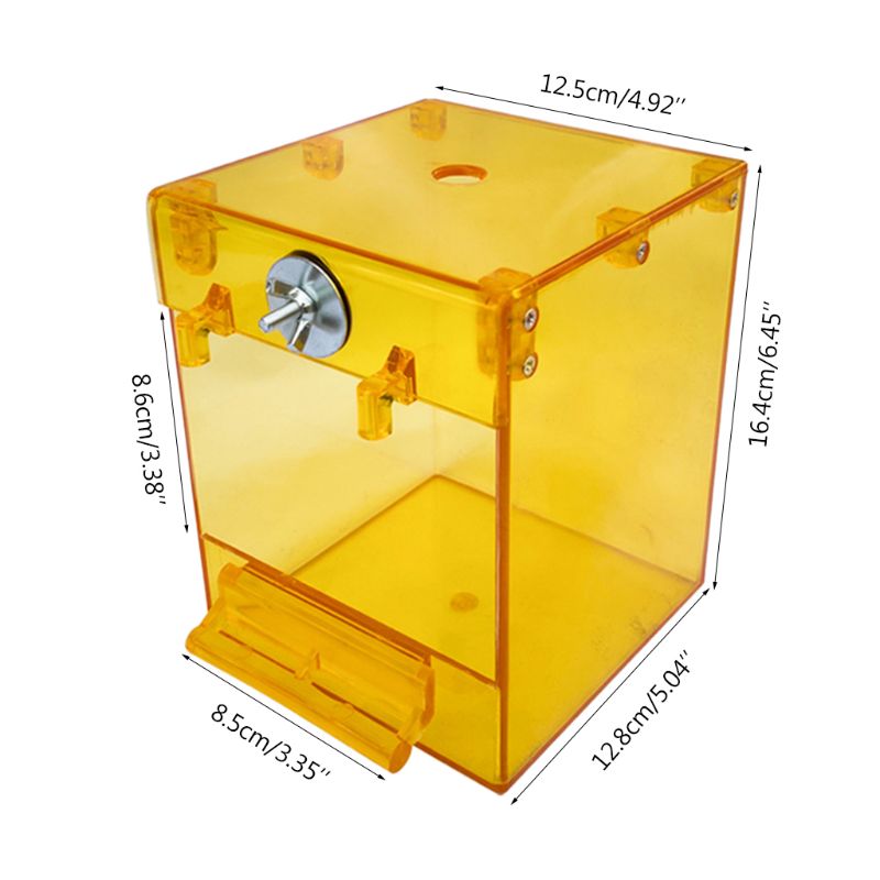 Transparent External Bird Bath Square Basin For Birds