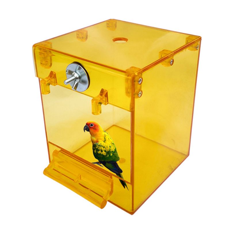 Transparent External Bird Bath Square Basin For Birds