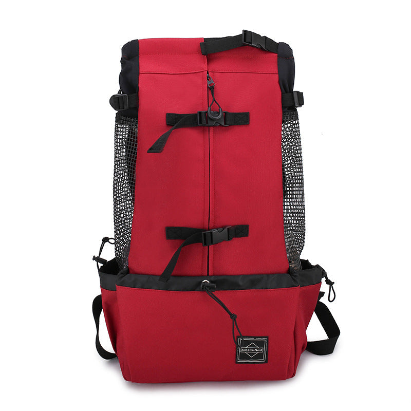 Portable Dog Carrier Backpack Double Shoulder Travel Bag