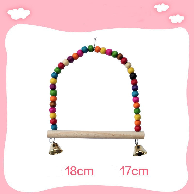 Parrot Bird Toy Swing Ring Aerial Climbing Ladder