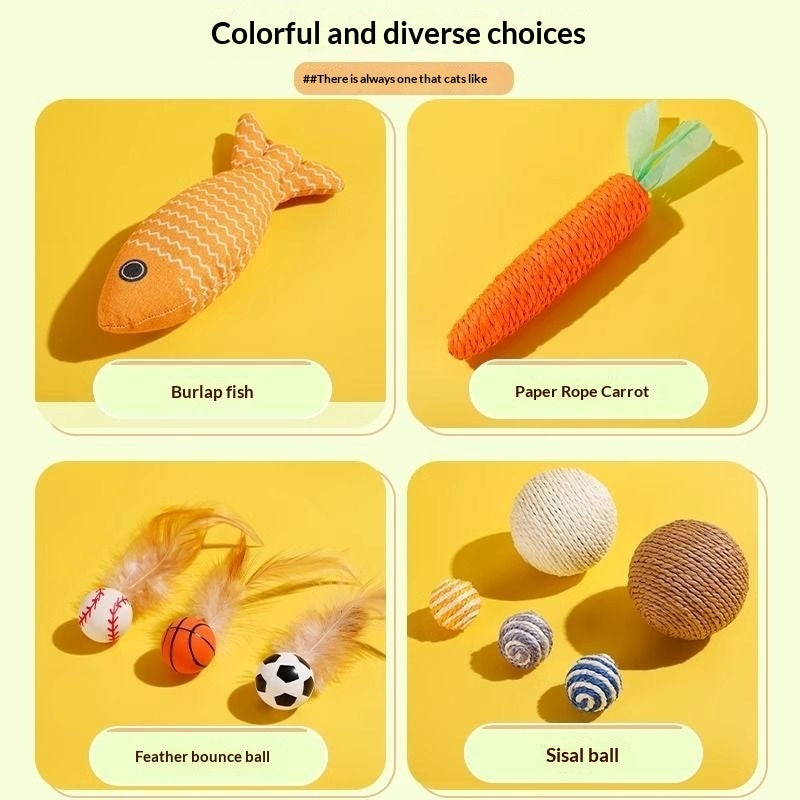 Pet Supplies Cat Toy Gift Set Interactive Play