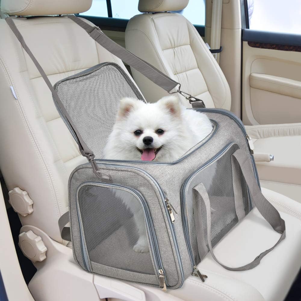 Soft Sided Collapsible Pet Carrier For Small Pets