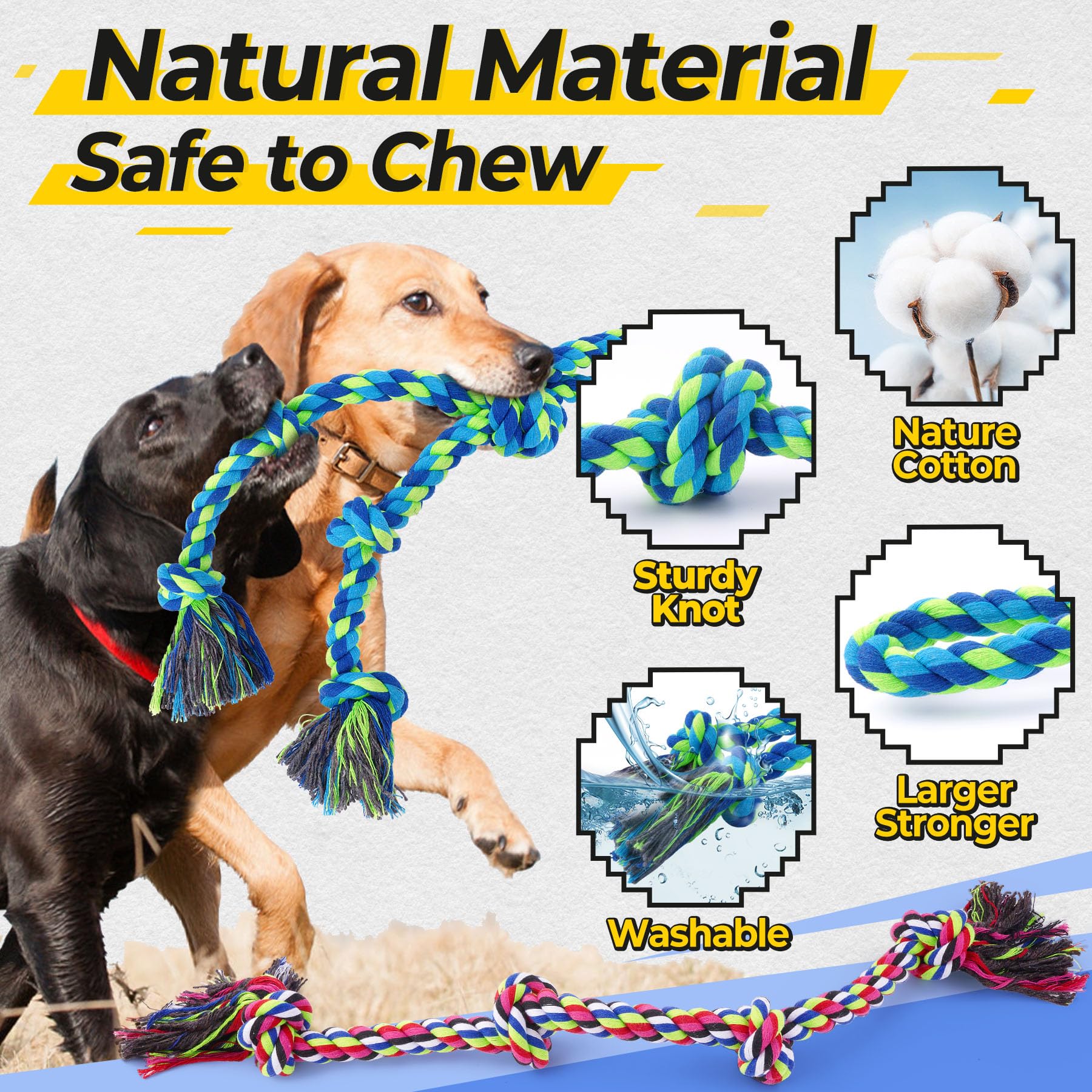 Tough Dog Rope Toy For Aggressive Chewers