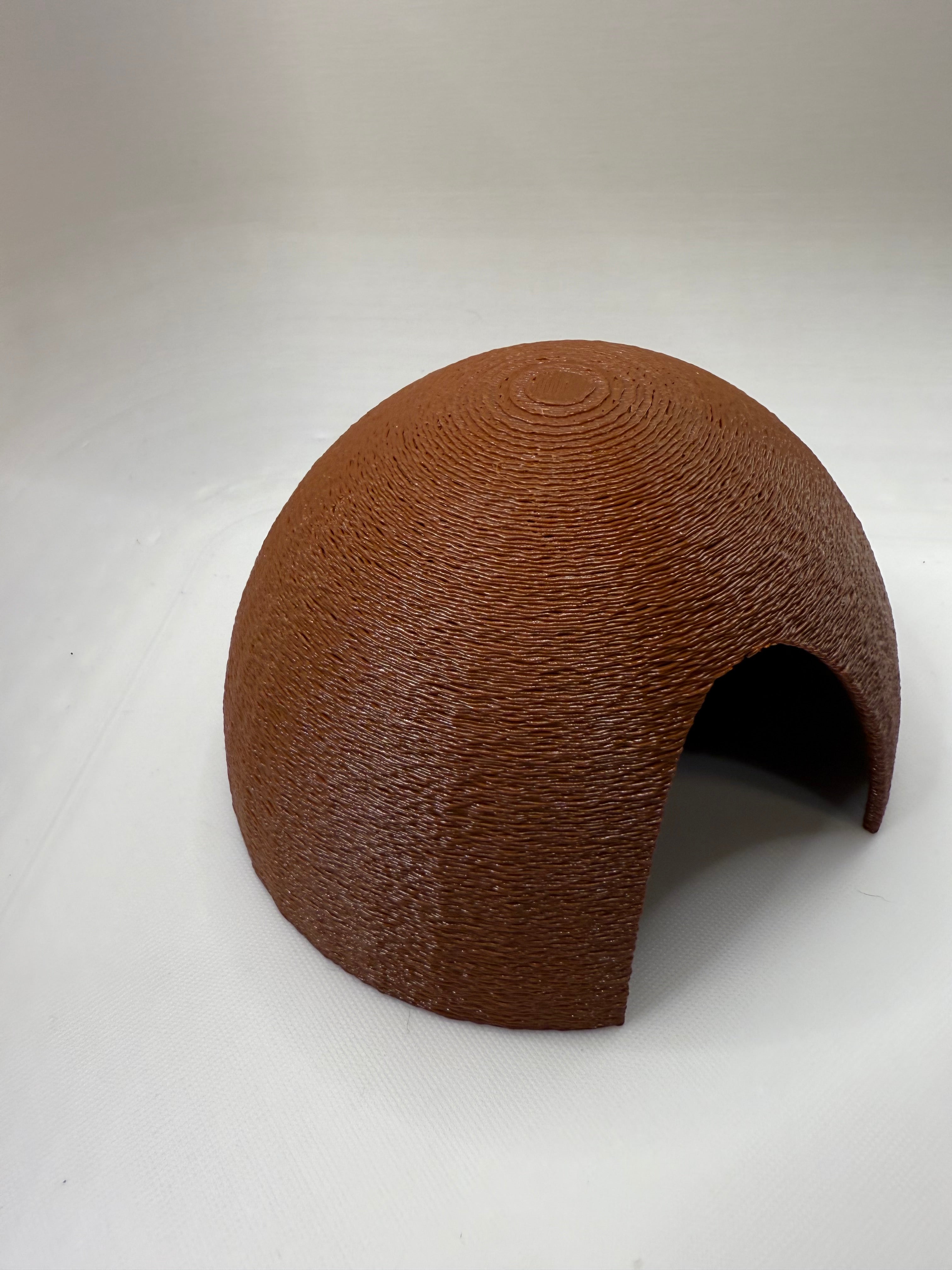 Natural Coconut Hide Shelter For Reptile Terrarium Pets