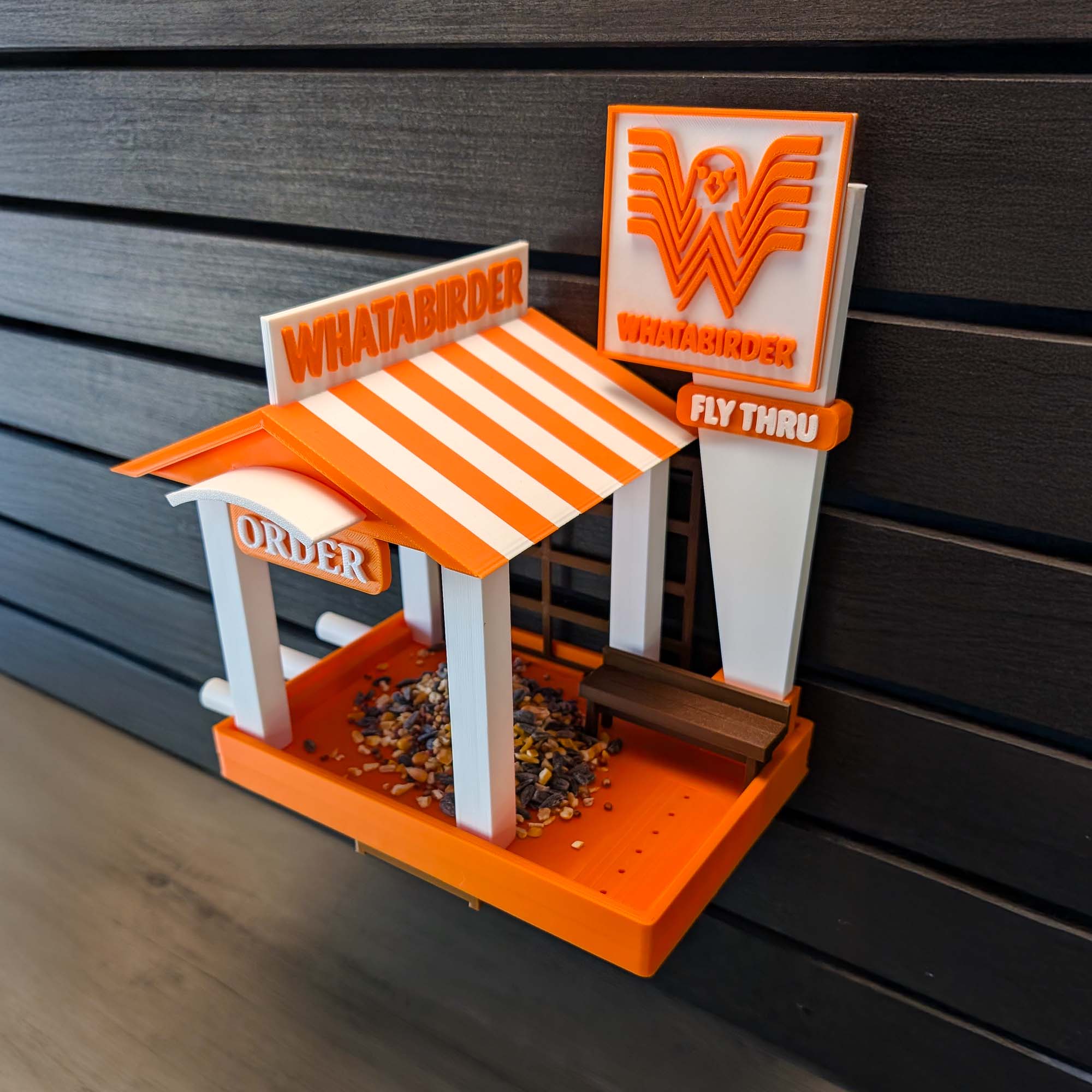Whatabirder Parody Bird Feeder Classic Cafe Style