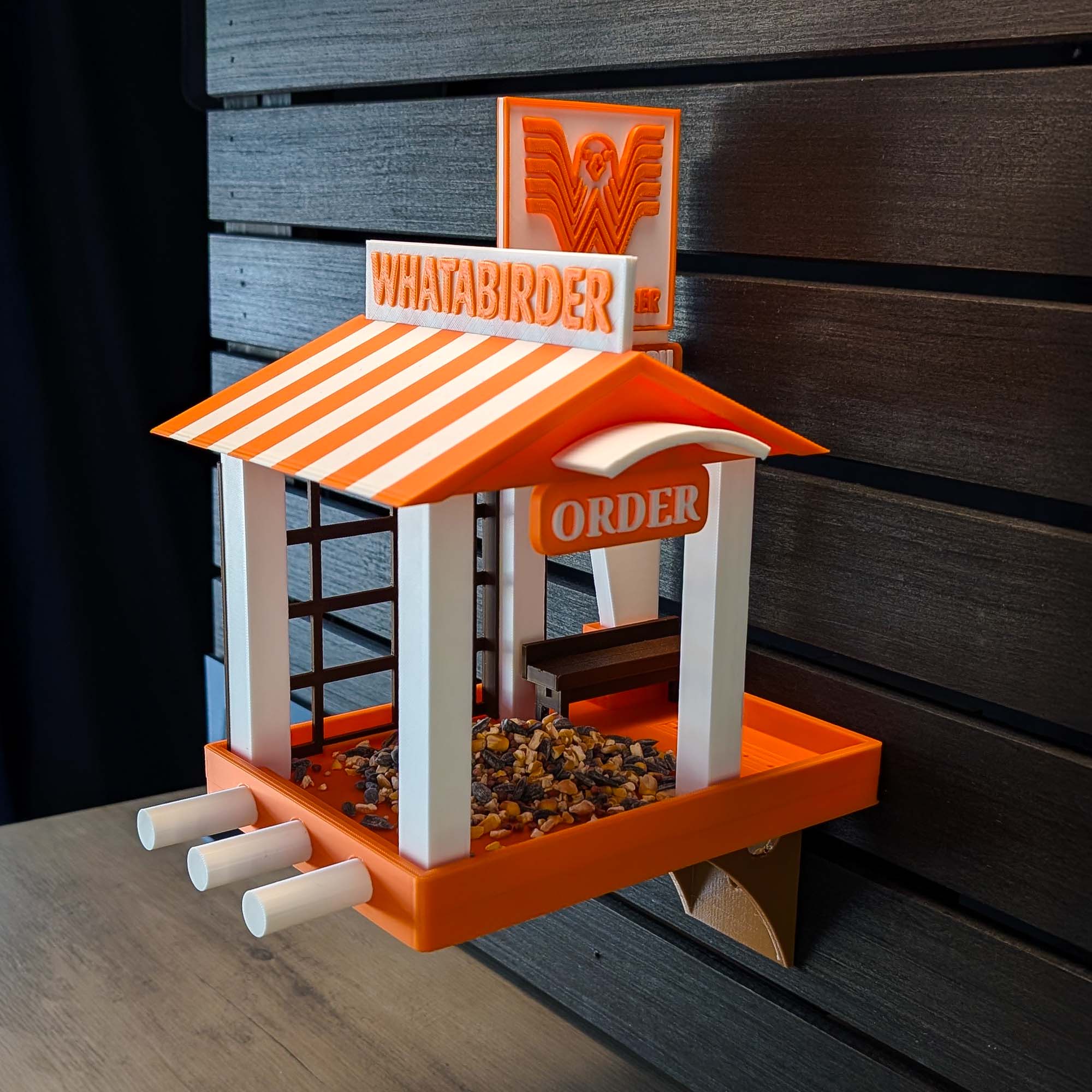 Whatabirder Parody Bird Feeder Classic Cafe Style
