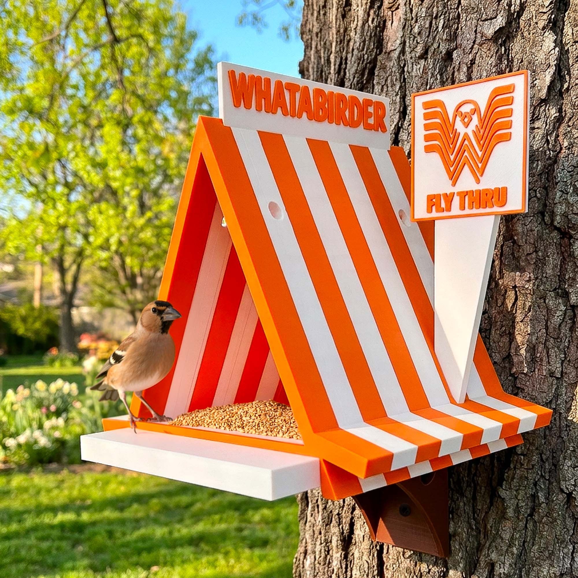 Whatabirder Parody Bird Feeder Classic Cafe Style