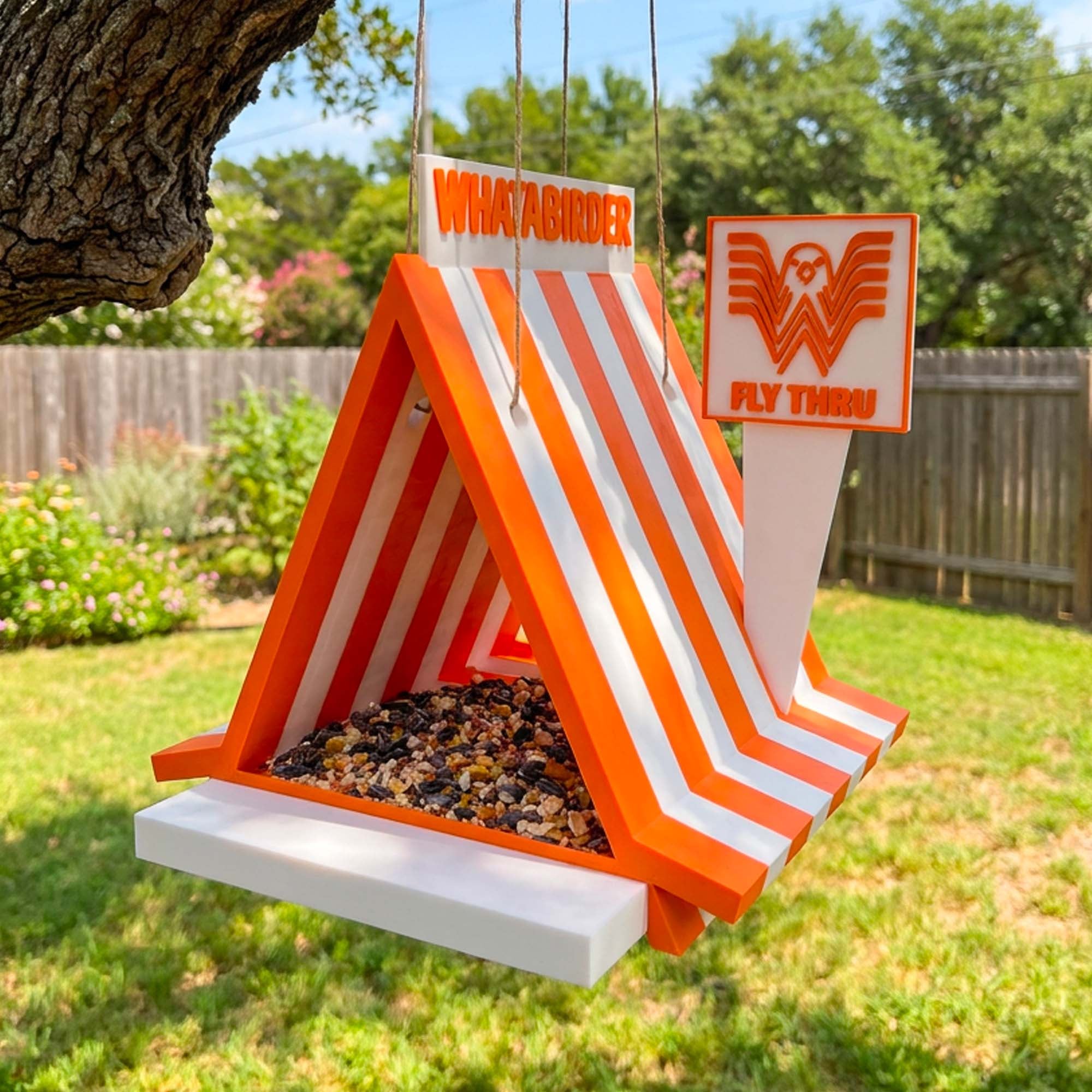 Whatabirder Parody Bird Feeder Classic Cafe Style