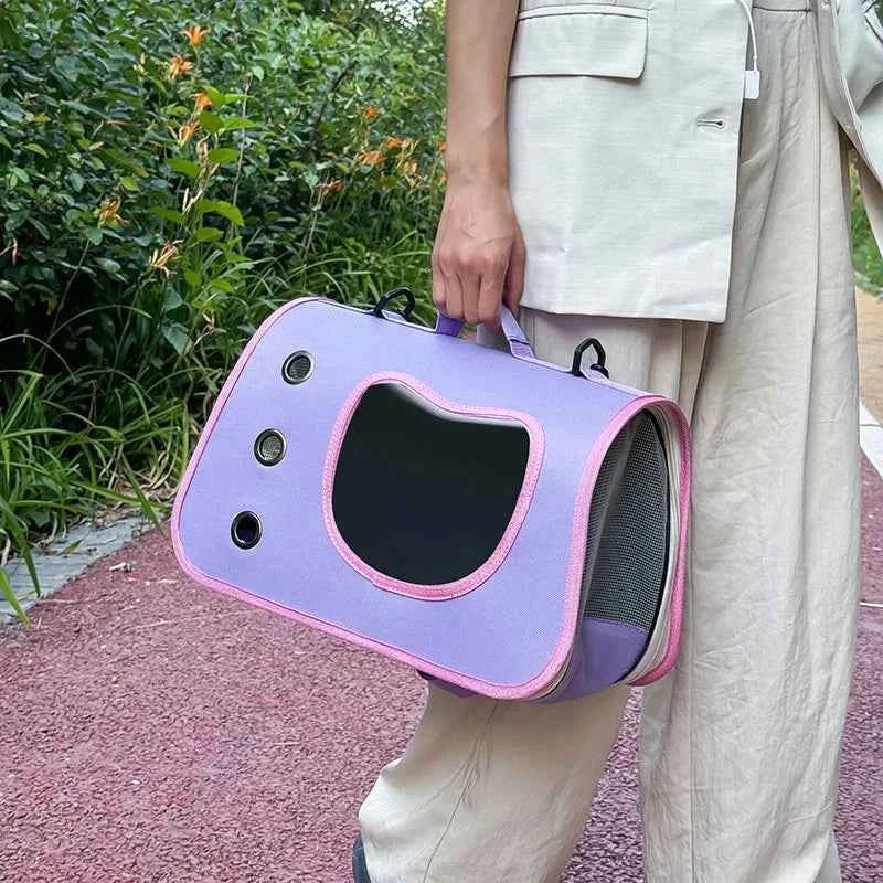 Portable Foldable Pet Carrier Bag For Small Animals