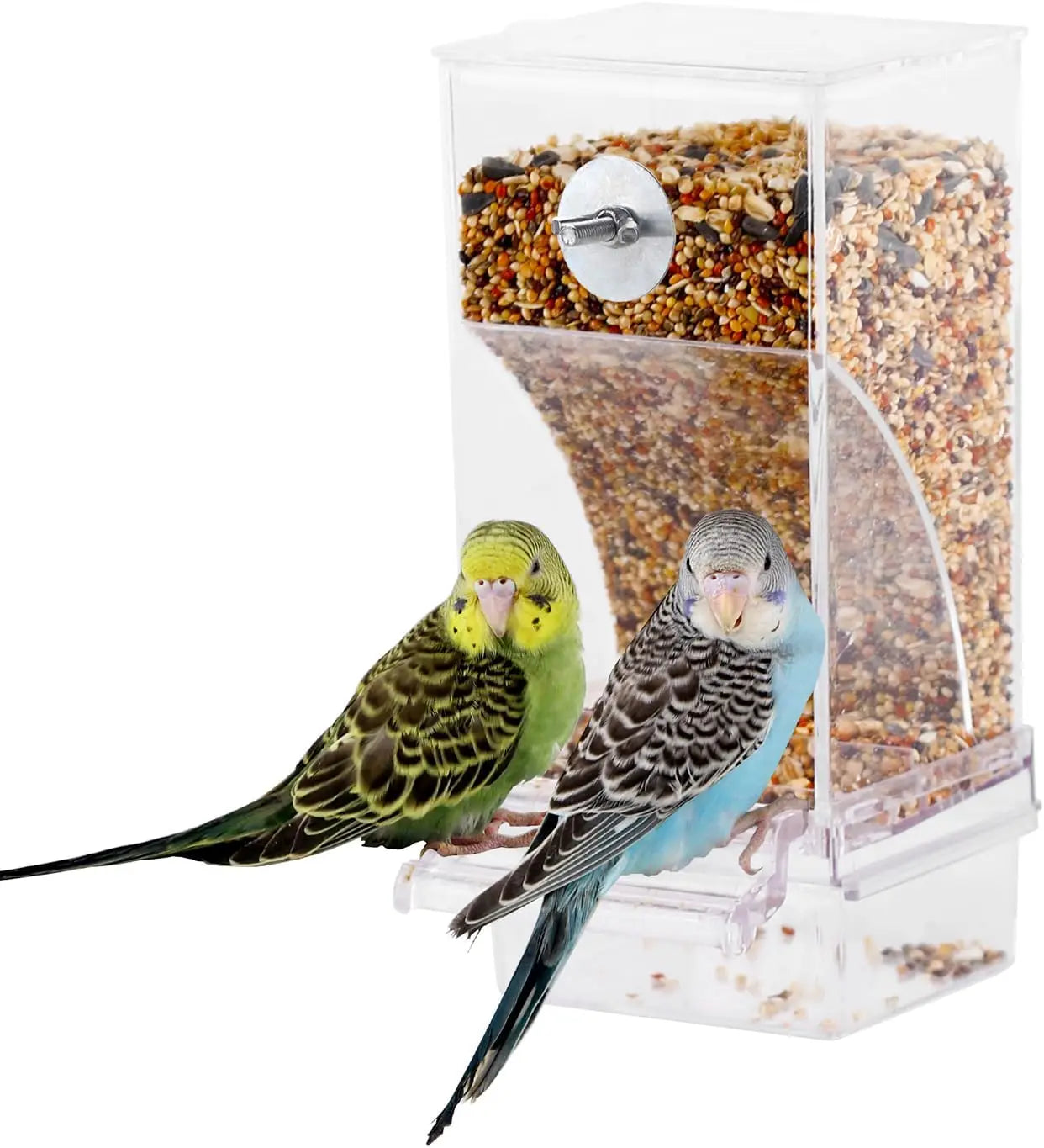 No Mess Automatic Bird Feeder Transparent Food Container
