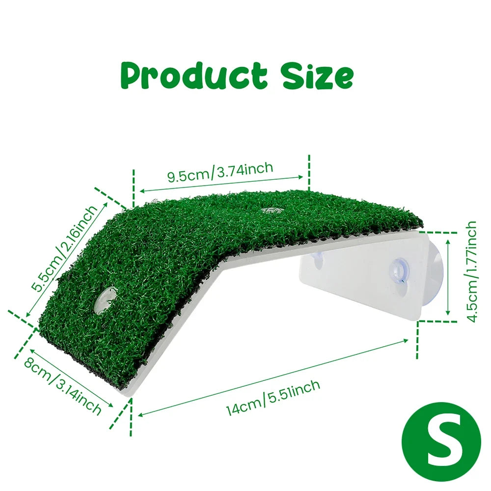 S/M/L Size Turtle Platform Float Decoration Reptile Resting Terraces Moss Grass Ramp Island Aquarium Accessories Habitat Decor