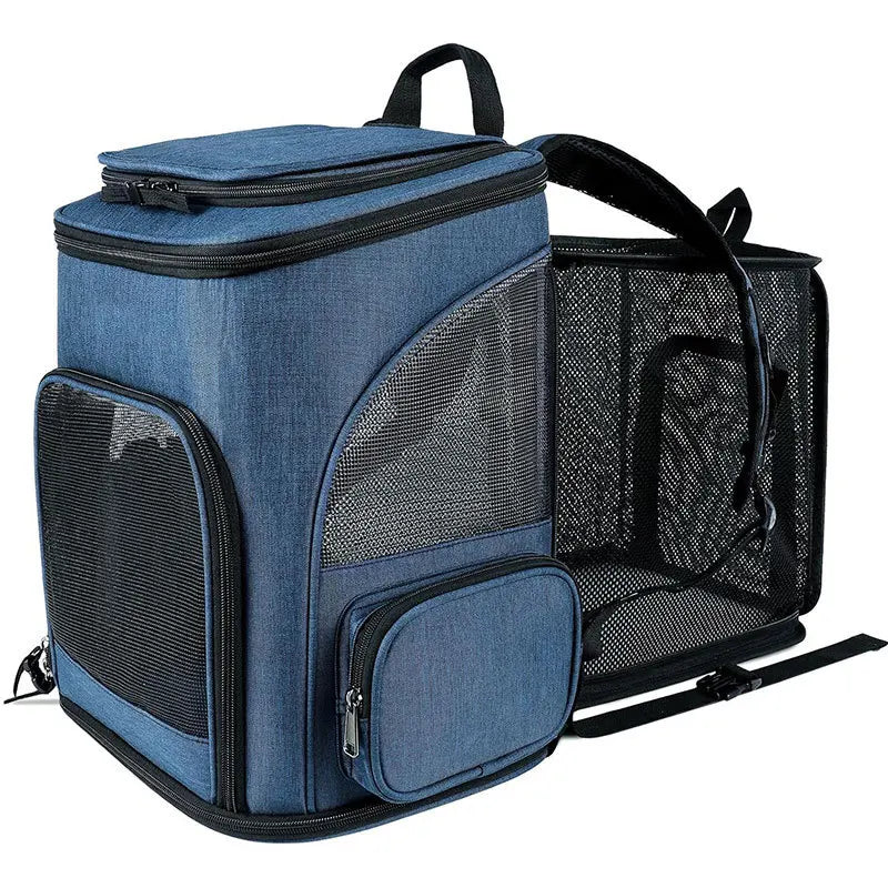 Expandable Breathable Pet Backpack Carrier For Small Pets