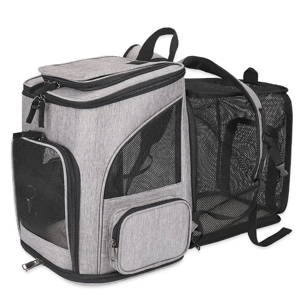 Expandable Breathable Pet Backpack Carrier For Small Pets