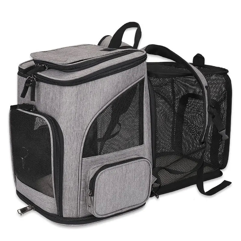 Expandable Breathable Pet Backpack Carrier For Small Pets