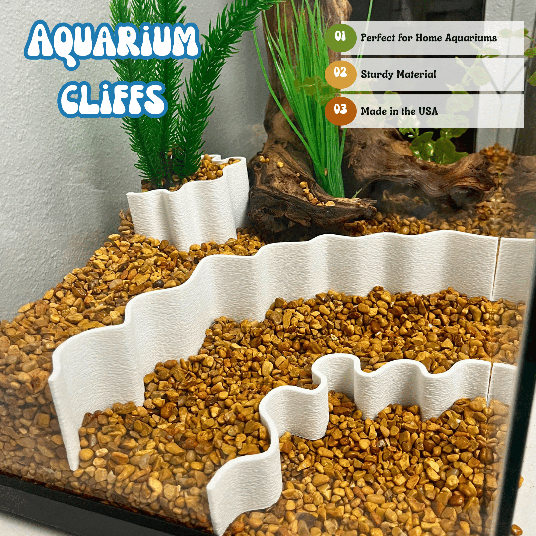 Aquarium Terrarium Substrate Cliffs Layering Depth Decoration Kit