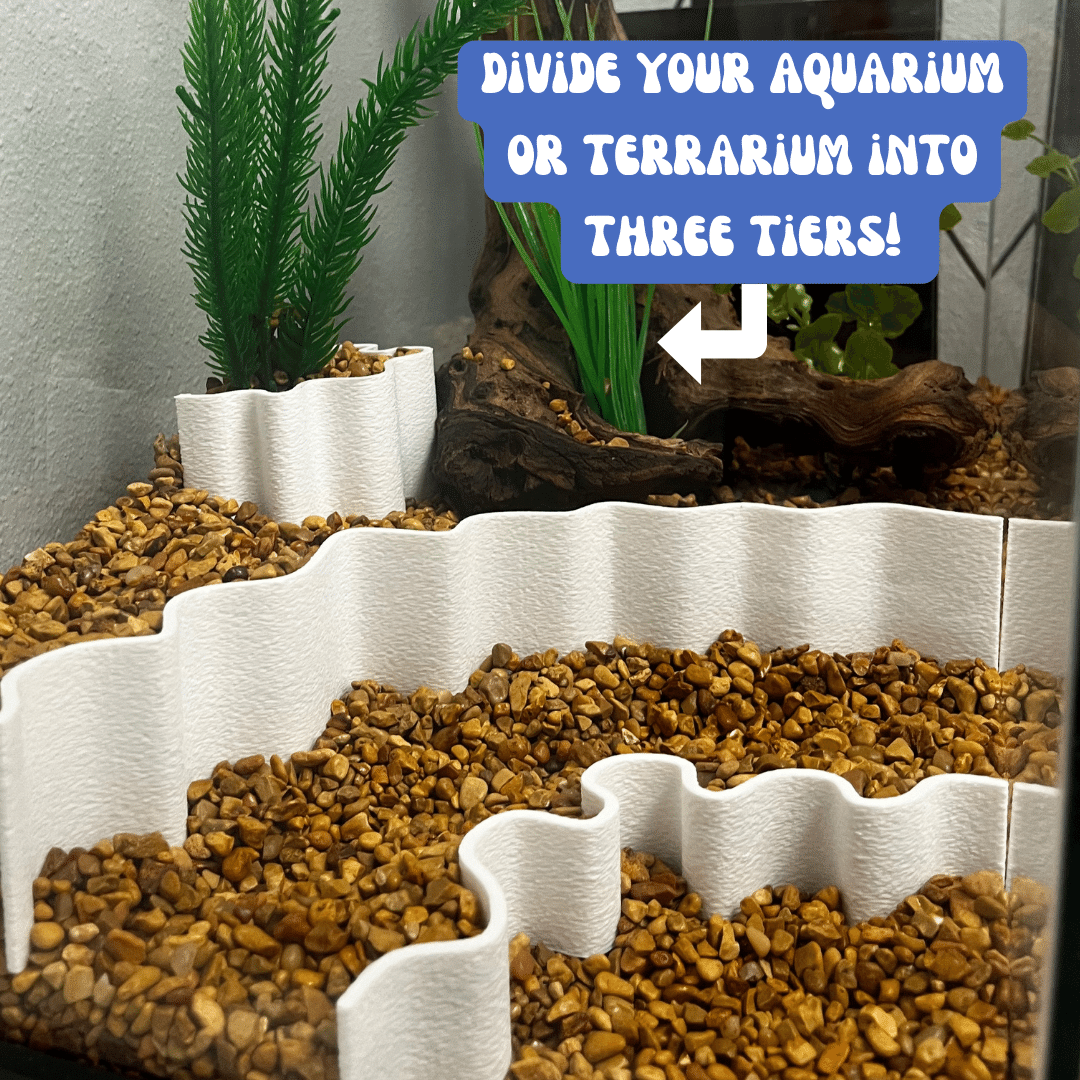 Aquarium Terrarium Substrate Cliffs Layering Depth Decoration Kit