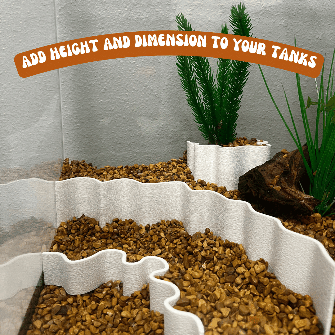 Aquarium Terrarium Substrate Cliffs Layering Depth Decoration Kit