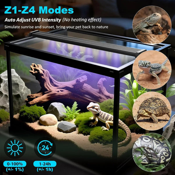 UVB Reptile Light UVA UVB Terrarium Lamp Timer
