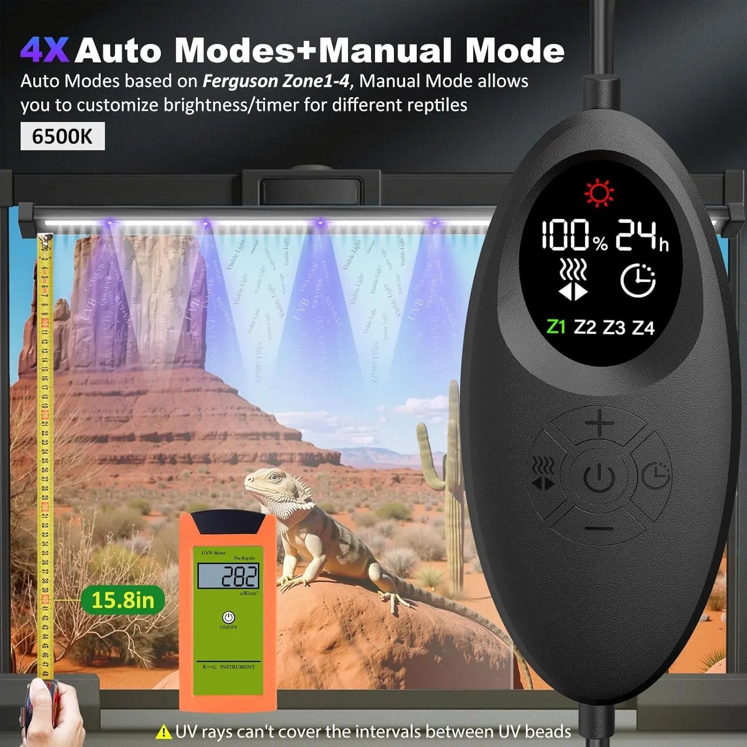 UVB Reptile Light UVA UVB Terrarium Lamp Timer