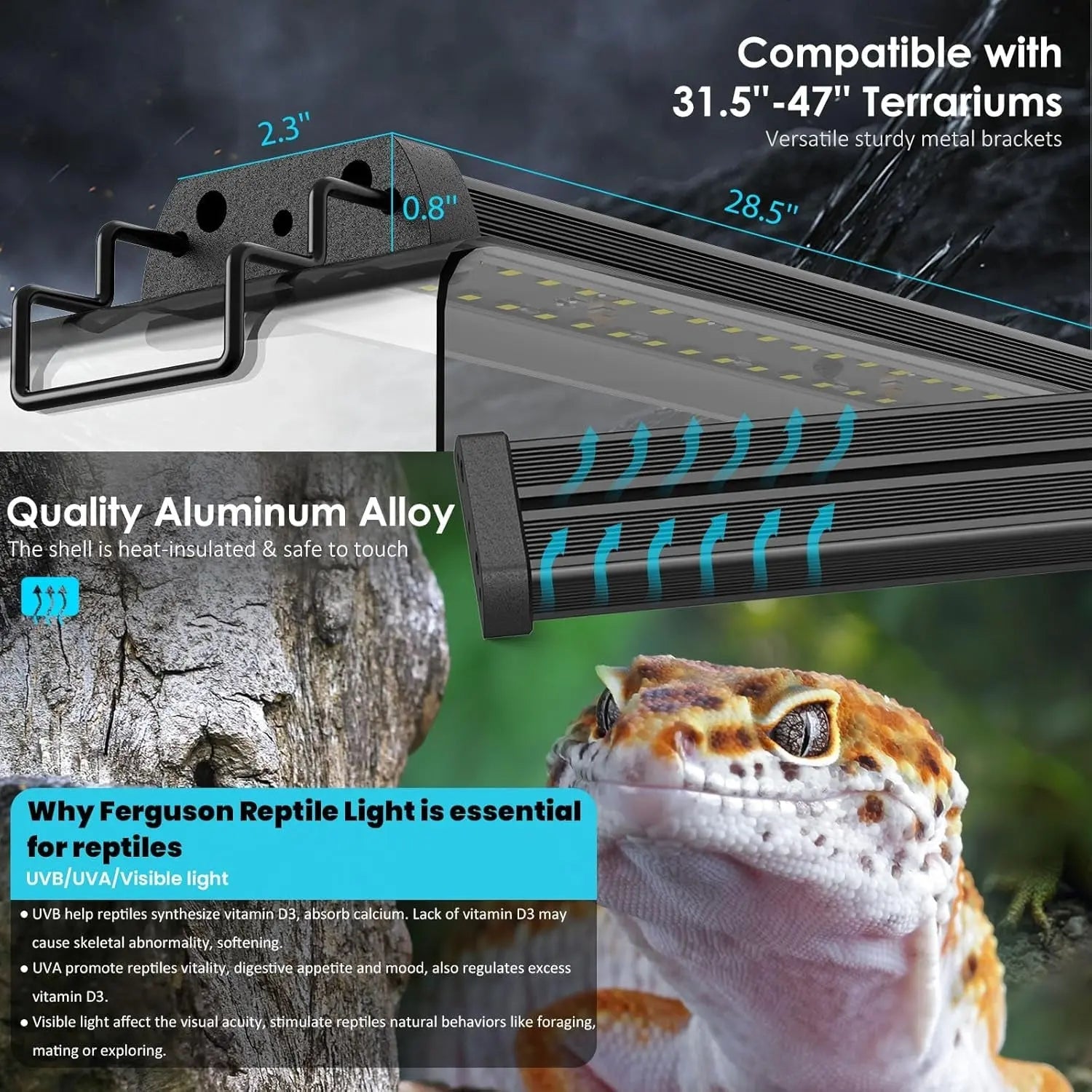 UVB Reptile Light UVA UVB Terrarium Lamp Timer