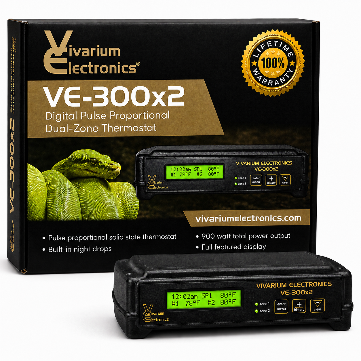 Electronics Thermostat Temperature Controller For Reptile Habitats