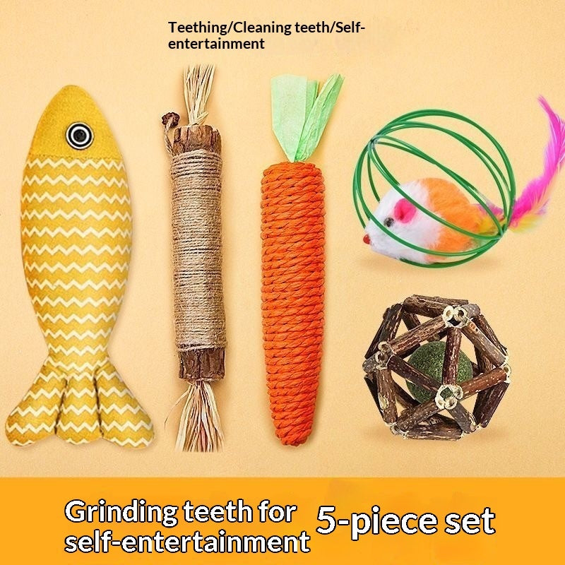 Pet Supplies Cat Toy Gift Set Interactive Play