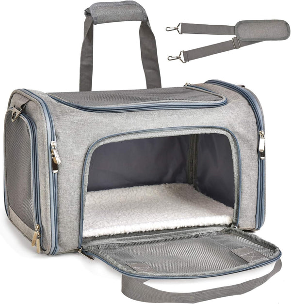 Soft Sided Collapsible Pet Carrier For Small Pets