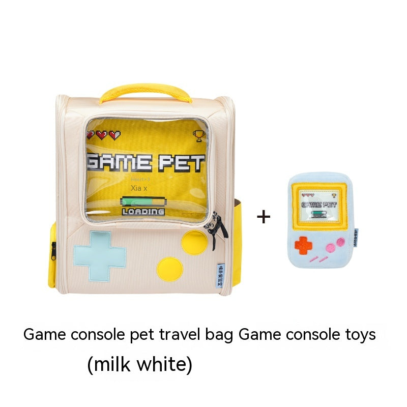 Retro Game Console Style Pet Travel Backpack Carrier