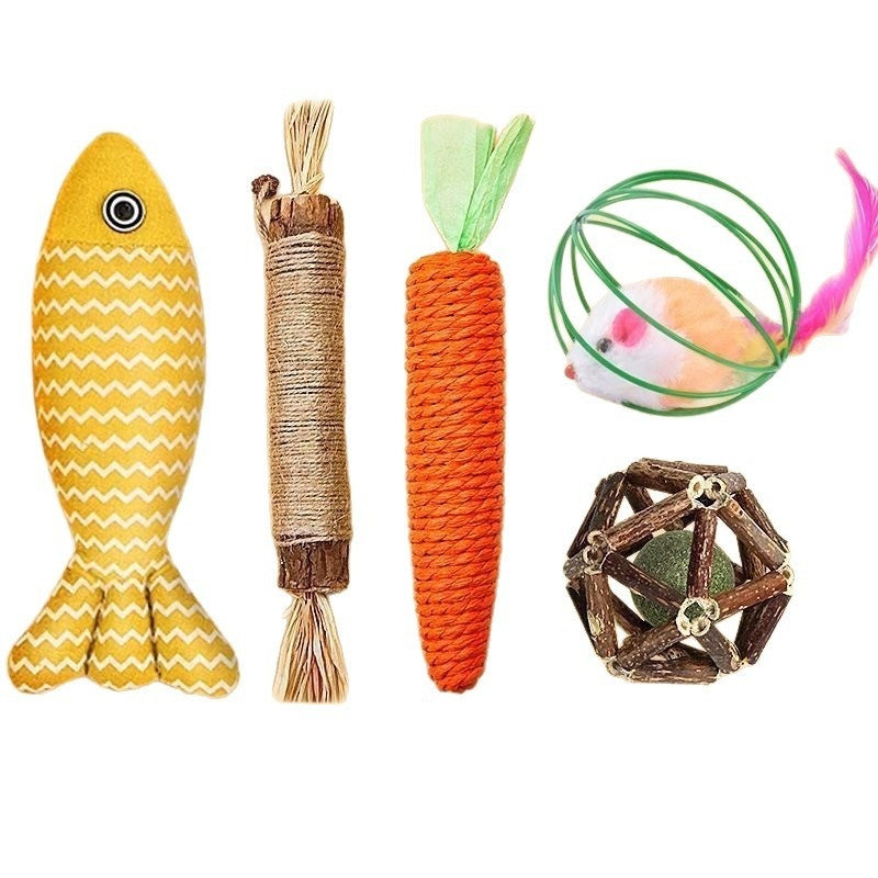 Pet Supplies Cat Toy Gift Set Interactive Play
