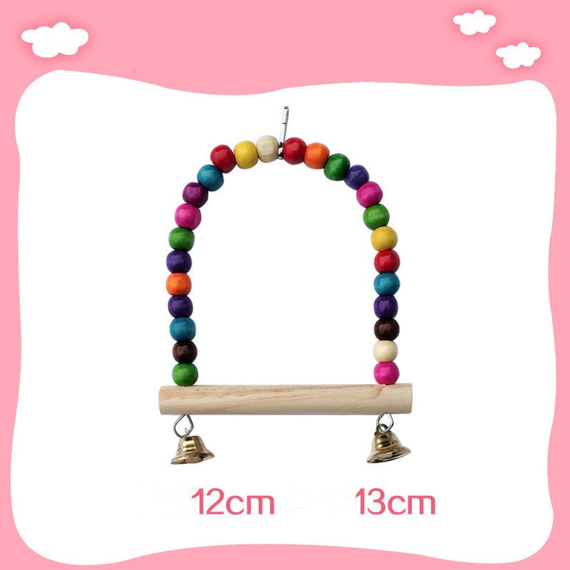 Parrot Bird Toy Swing Ring Aerial Climbing Ladder