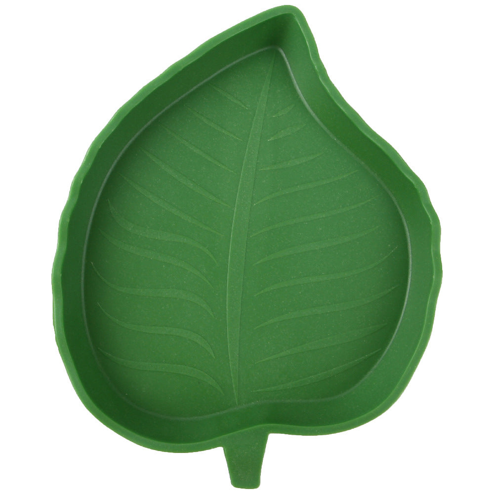 Leaf Reptile Food Water Bowls For Small Pets
