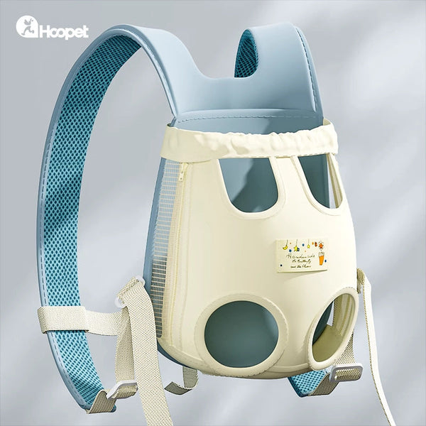 Breathable Dog Carrier Backpack With Adjustable Chest Harness