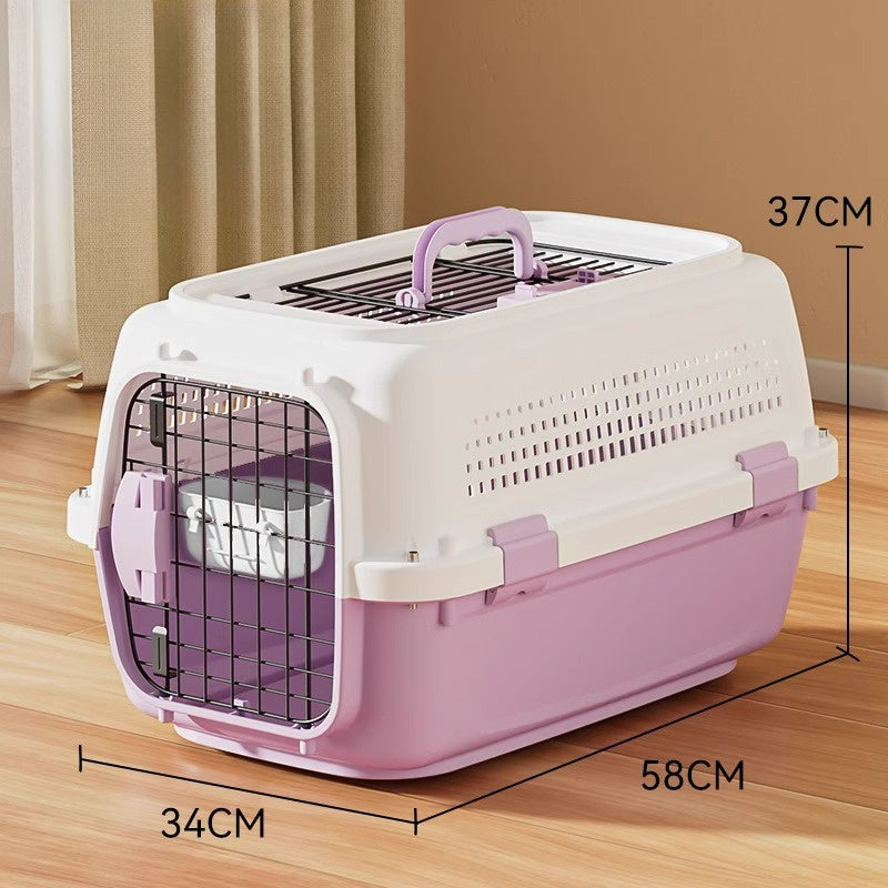 Airline Approved Pet Carrier With Secure Wire Doors