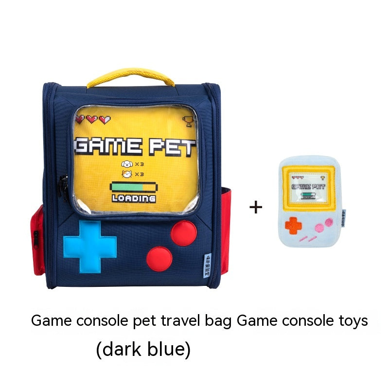Retro Game Console Style Pet Travel Backpack Carrier