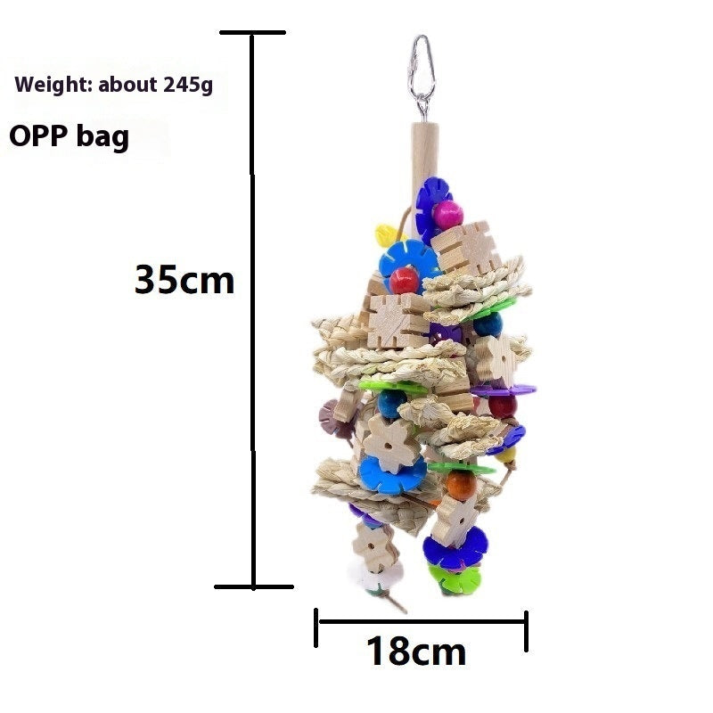Parrot Gnawing Toy Natural Bird Cage Supplies