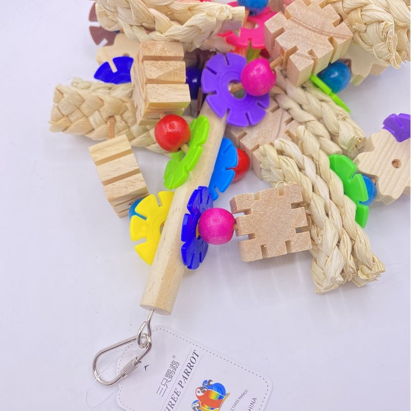 Parrot Gnawing Toy Natural Bird Cage Supplies
