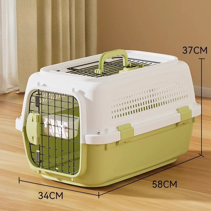 Airline Approved Pet Carrier With Secure Wire Doors