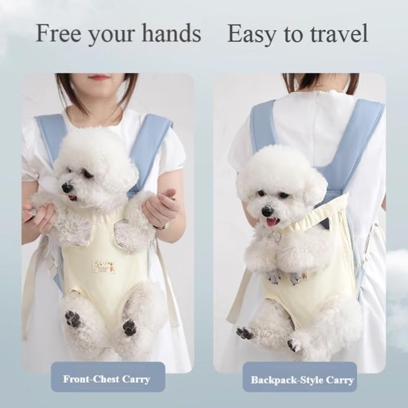 Breathable Dog Carrier Backpack With Adjustable Chest Harness